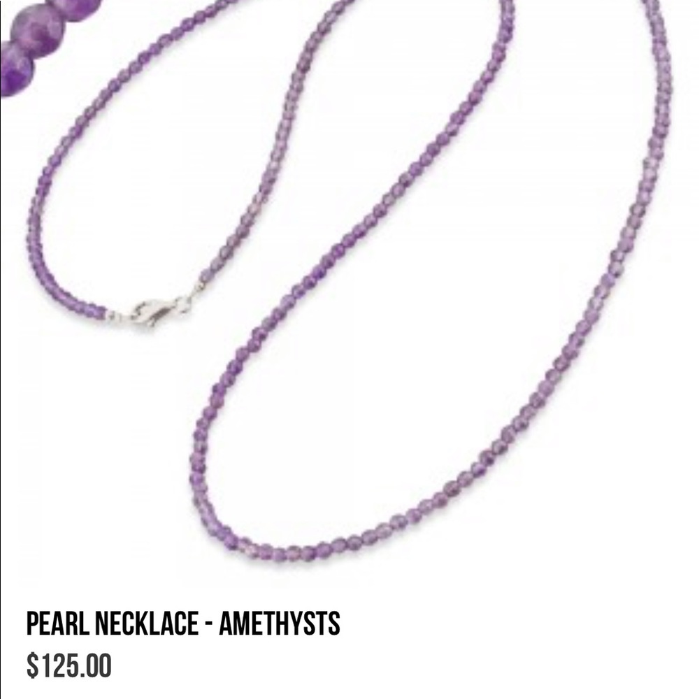 Necklace howlite;  turquoise purple and grey